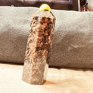 Yooperlite Tower Polished Point AKA Natural Syenite with Fluorescent Sodalite